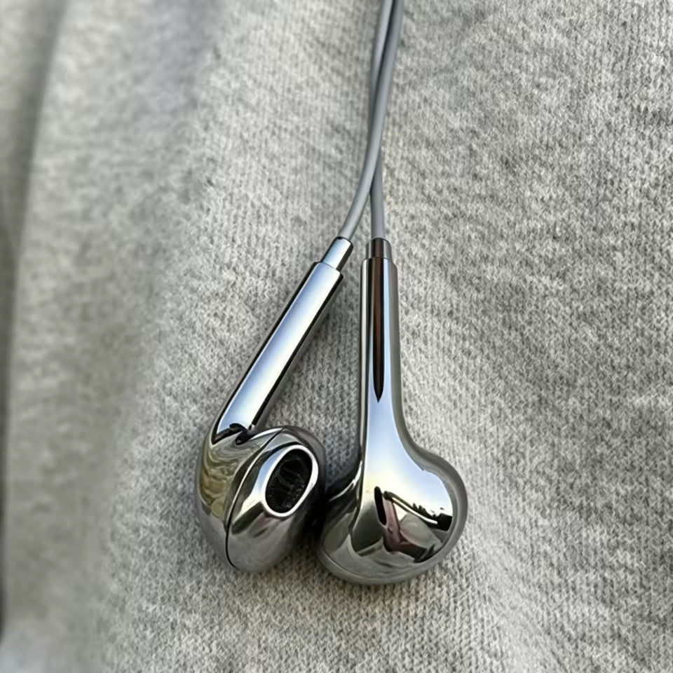 Platinum Silver Headphones