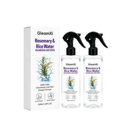 Rosemary & Rice Water Hair Spray Made with 100% Natural Extracts Lightweight Non-Greasy Formula for Softer Smoother-Looking Hair